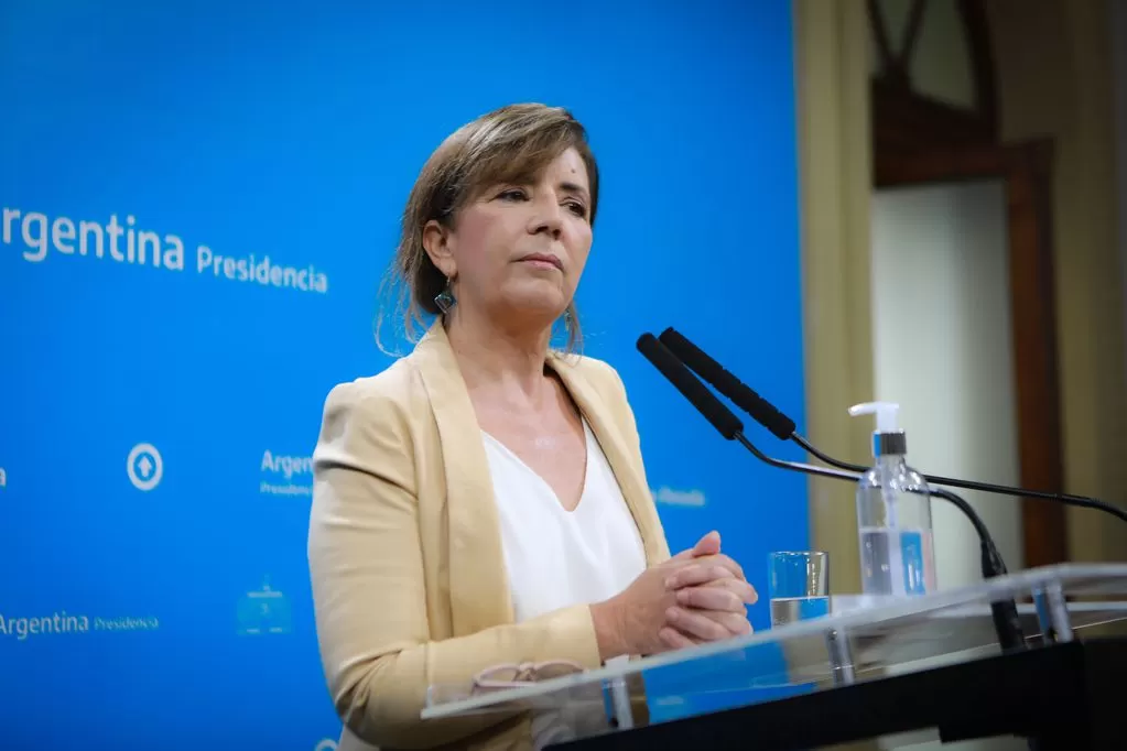 Gabriela Cerruti, portavoz del Gobierno. Presidencia de la Nación