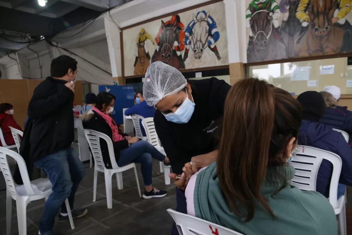 OPERATIVO DE VACUNACIÓN EN EL HIPÓDROMO / FOTO DEL MINISTERIO DE SALUD