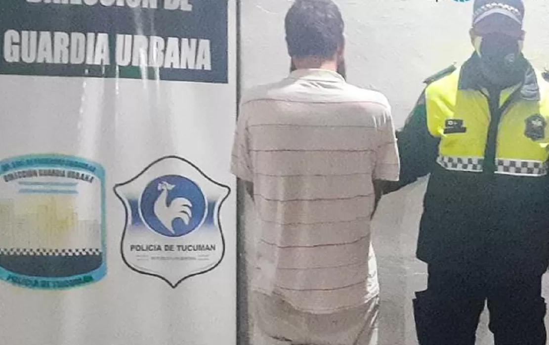 EL AGRESOR. La policía logró impedir una tragedia. 