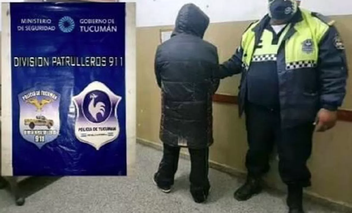 EL DETENIDO por intentar eludir un control policial. 