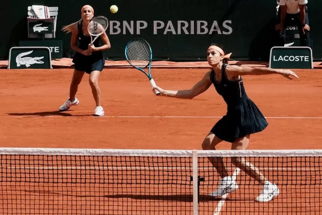 SABATINI Y DULKO, en el torneo Leyendas de Roland Garros. 