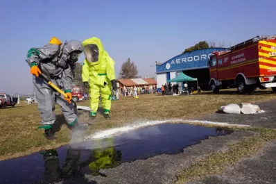 El jefe de bomberos voluntarios de Yerba Buena saludó a sus compañeros en su día