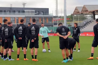 Argentina entrena en Bilbao, con miras al partido frente a Estonia