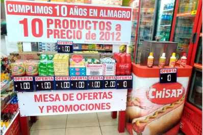 Con motivo de celebrar sus 10 años, un kiosco vendió productos a precios de 2012