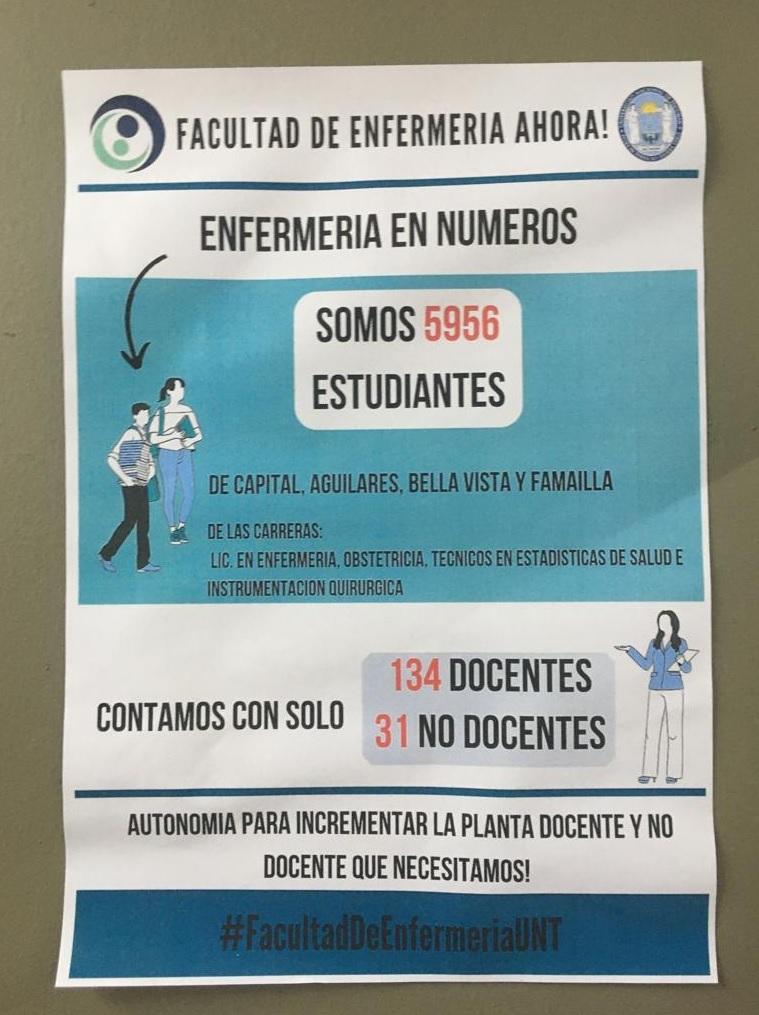 Horas de tensión durante la toma de la Escuela de Enfermería: hubo acusaciones y forcejeos