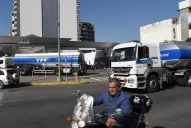 Camiones varados por la escasez de gasoil