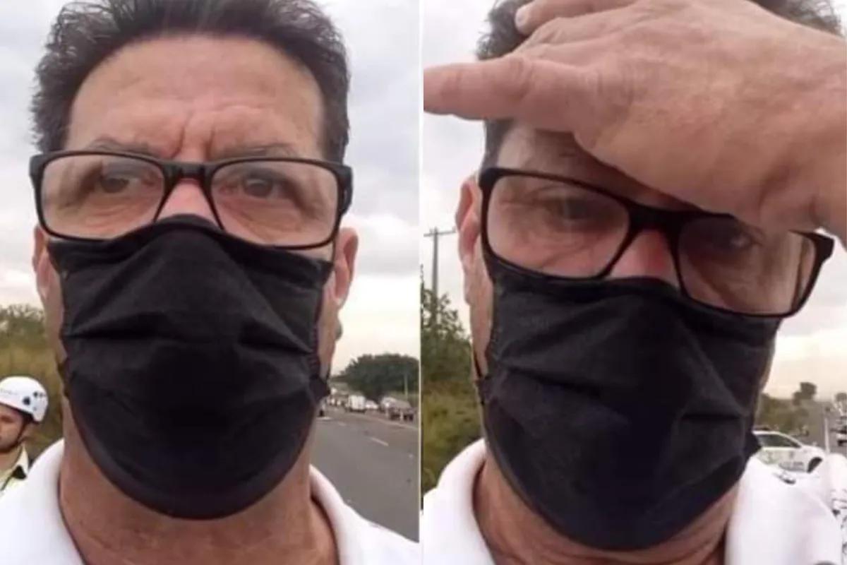 Brasil: un periodista fue a cubrir un accidente vial y se enteró en vivo que la víctima fatal era su hijo