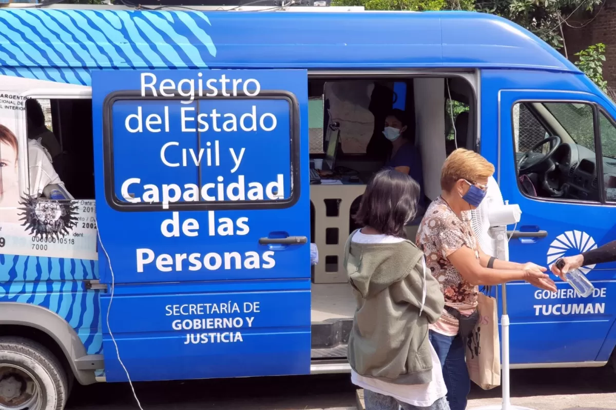 CAMIÓN DEL REGISTRO CIVIL / MINISTERIO DE GOBIERNO Y JUSTICIA (Foto de Comunicación Pública)