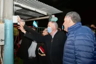 En Lules, Jaldo dejó inaugurado pavimento y nueva luminaria