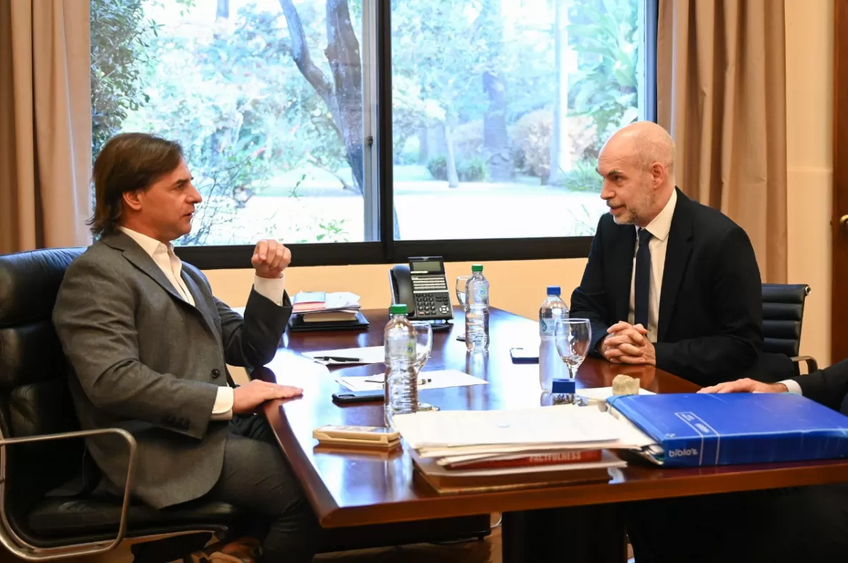 Rodríguez Larreta se reunió con Lacalle Pou y hablaron sobre el futuro de Argentina y Uruguay