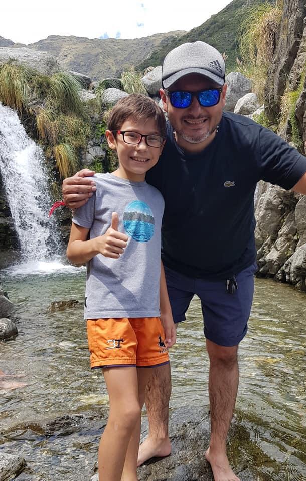 POR GUSTO. Lucas Haurigot Posse y su hijo se llaman igual, pero no por tradición.