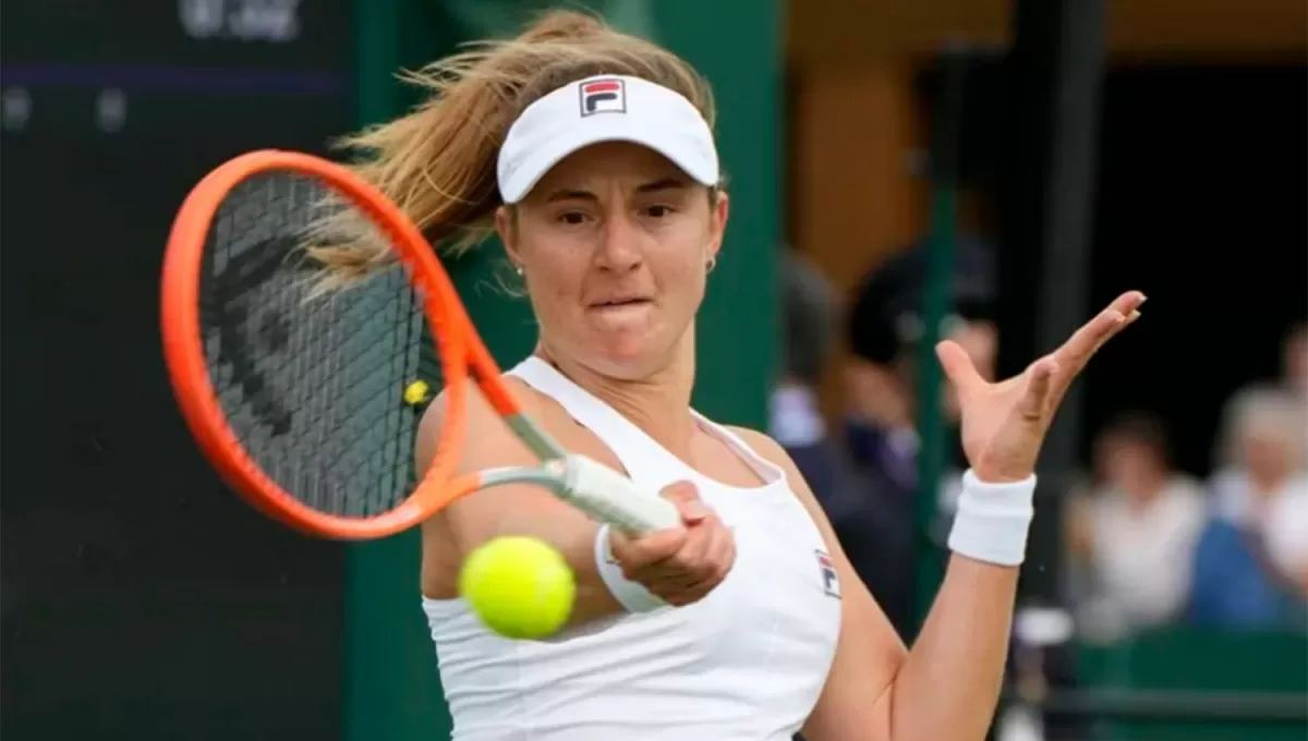 PRIMEROS GOLPES. La argentina Podoroska no competía desde el US Open 21.