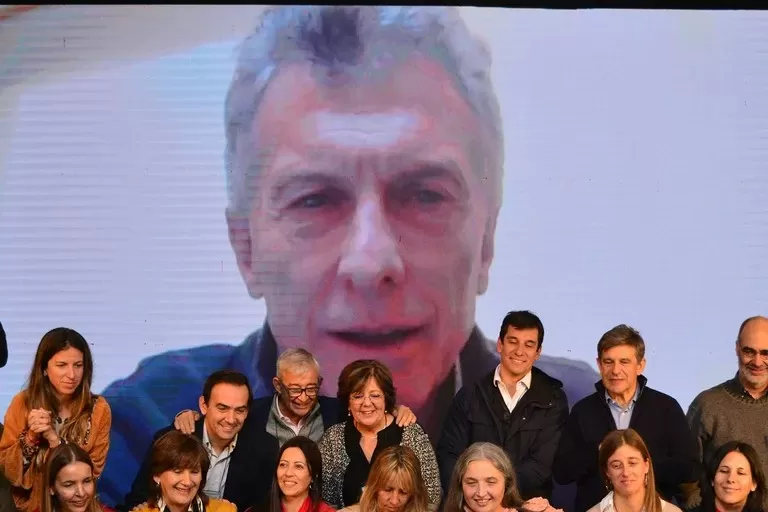 POR ZOOM. Macri dio un discurso ante la Fundación Pensar.