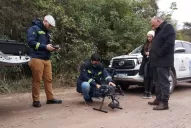 Con un dron, buscaron pistas para tratar de dilucidar el crimen de El Timbó