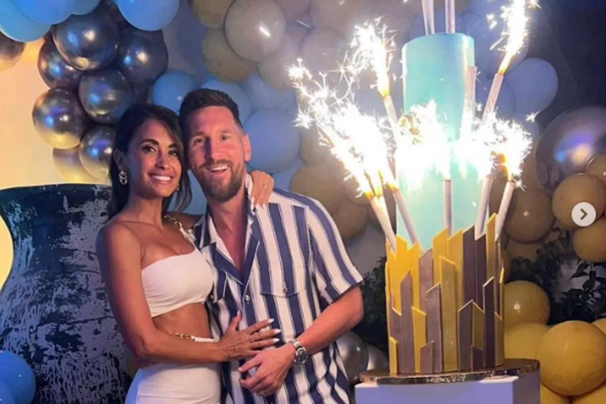 GRAN FESTEJO. Messi celebró sus 35 años en Ibiza.