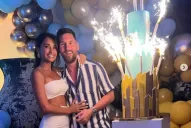 Tini y De Paul volaron a Ibiza para asistir a la fiesta de cumpleaños de Messi
