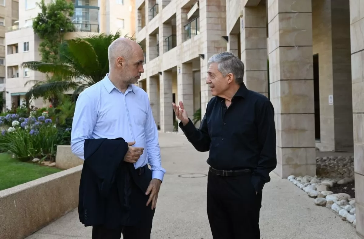 Reunión Rodríguez Larreta y Yossi Beilin. 