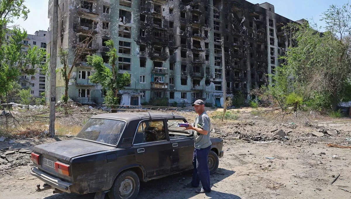 SEMANAS DE COMBATES. Los rusos combatieron desde febrero para tomar el control de Luhansk.