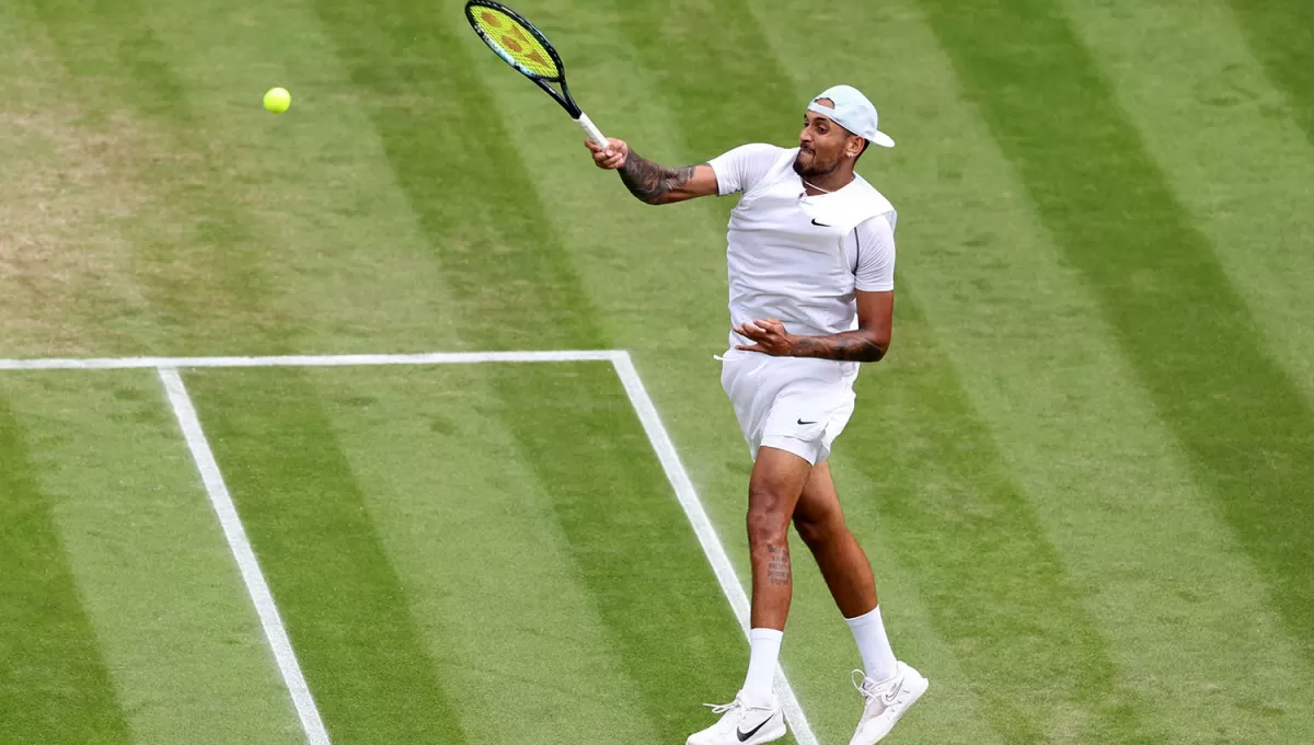 DE REGRESO. Kyrgios consiguió después de casi ocho años meterse en cuartos de final de un Grand Slam.