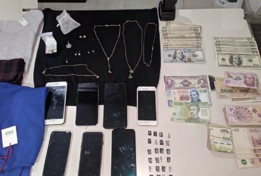 ELEMENTOS SECUESTRADOS en el allanamiento. 