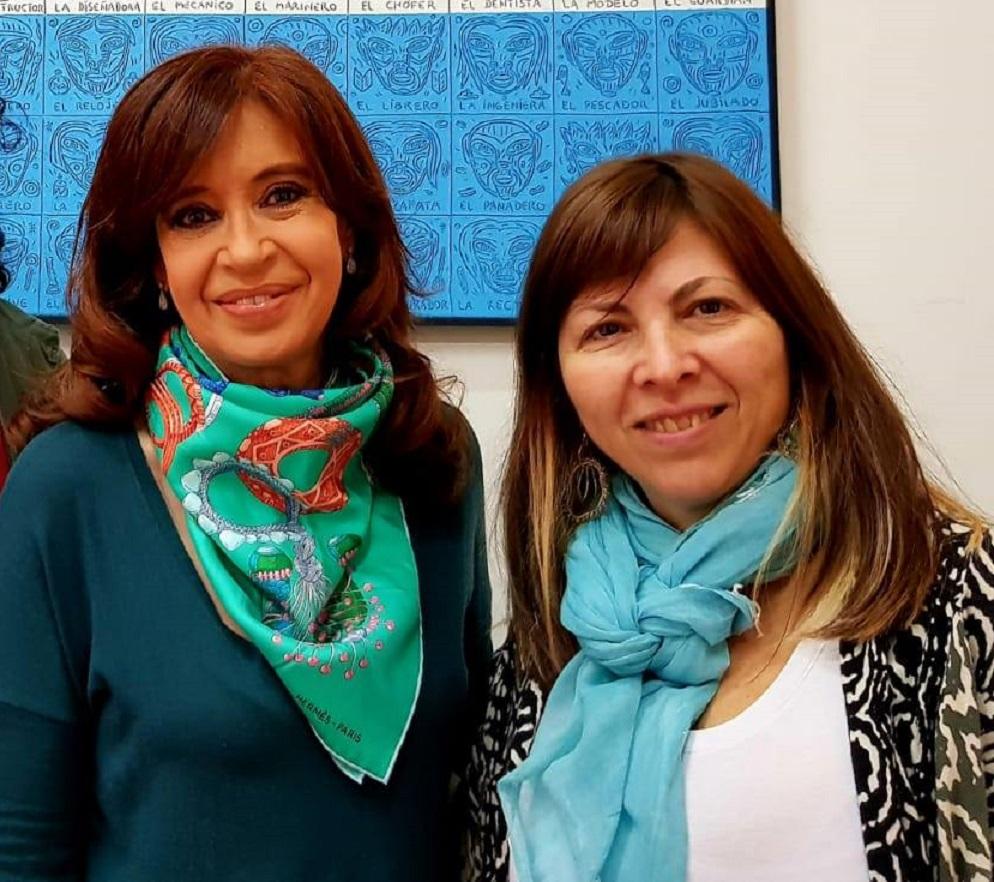 Silvina Batakis y Cristina Kirchner (Foto de Facebook de Silvina Batakis)