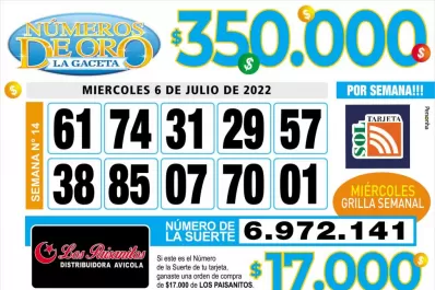 Los Números de Oro de LA GACETA