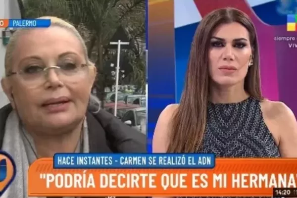 Video: Carmen Barbieri se enteró en vivo del resultado de ADN que se hizo con su supuesta hermana
