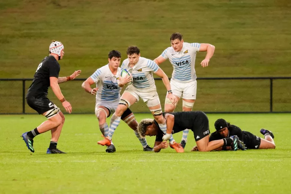 CORAZÓN Y RUGBY. Argentina jugó un gran primer tiempo, luego fue superado.  