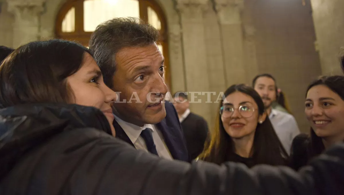 EN TUCUMÁN. Sergio Massa, durante una visita concretada en 2019. Foto de Archivo LA GACETA (Archivo / Juan Pablo Sánchez Noli)