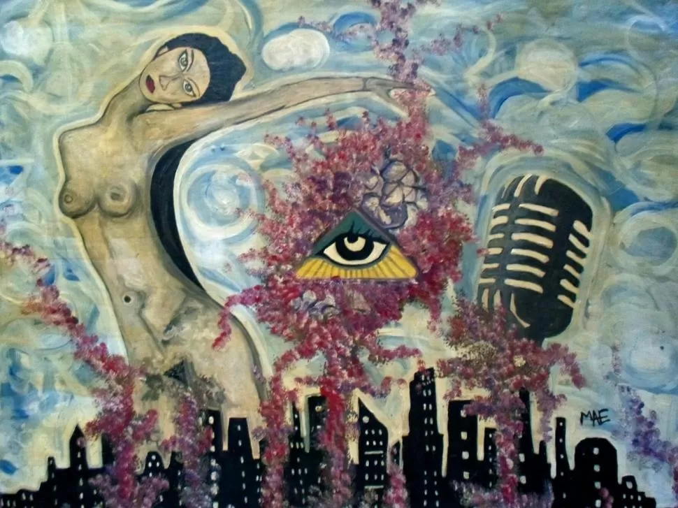 A LA VISTA DE TODOS. Una de las obras de MAE que se expondrá mañana. 