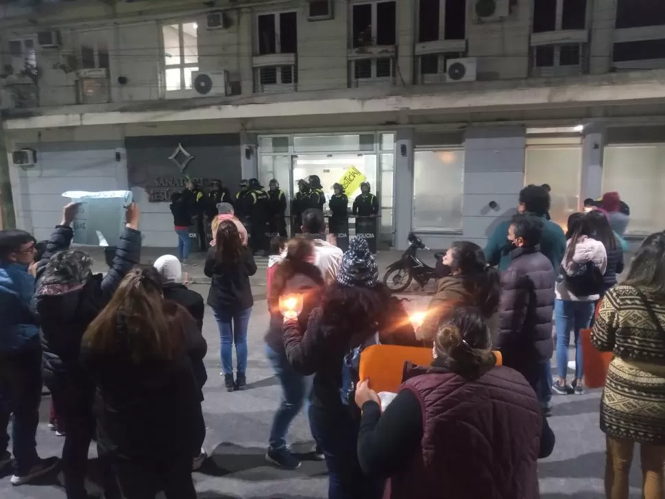 PROTESTA. Reclamo de hace semanas. 