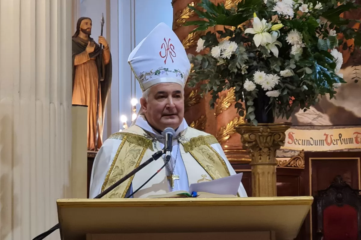 SOLEMNE TEDEUM. Monseñor Carlos Sánchez, en la Catedral. Foto de LA GACETA / Juan Pablo Sánchez Noli