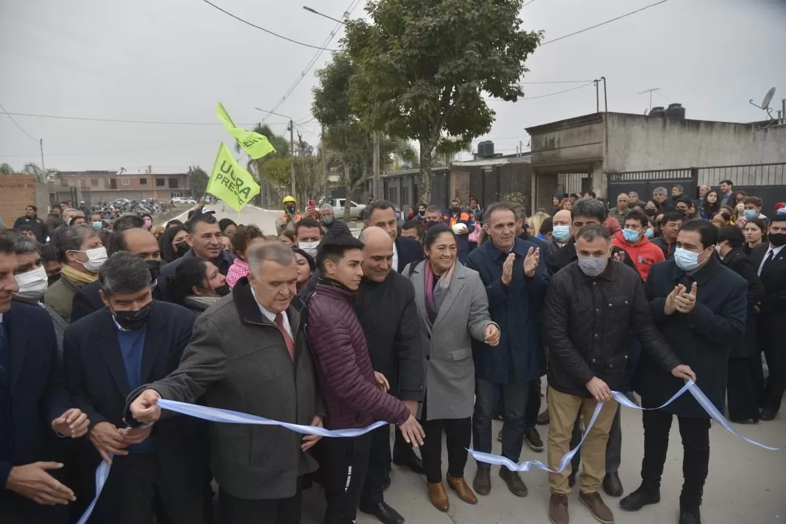 Inauguración de mejoras en el barrio Mercantil en Aguilares