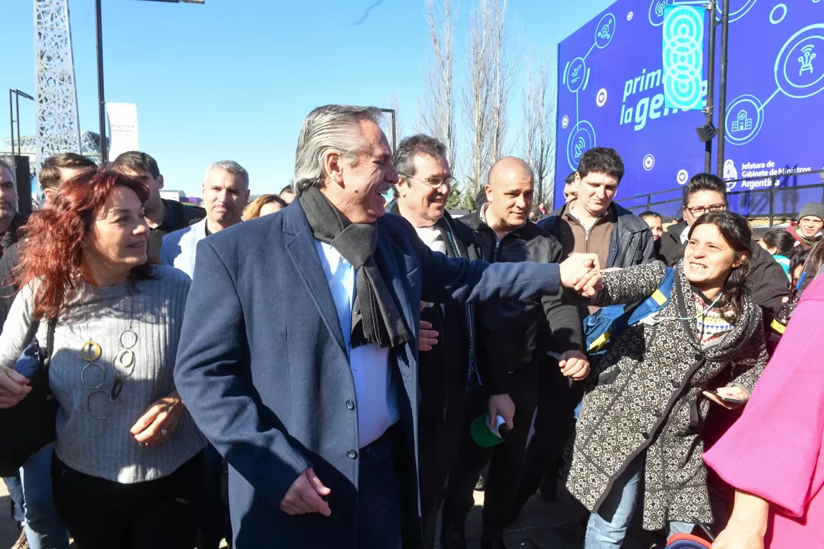 Alberto Fernández, en Tecnópolis. PRENSA PRESIDENCIA DE LA NACIÓN