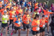 Listos para salir al trote en la XVII “Maratón Independencia”