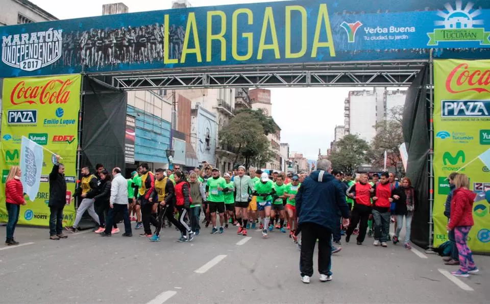 MARATÓN INDEPENDENCIA. Se corre en San Miguel de Tucumán y en Yerba Buena. Foto de Archivo PRENSA SMT