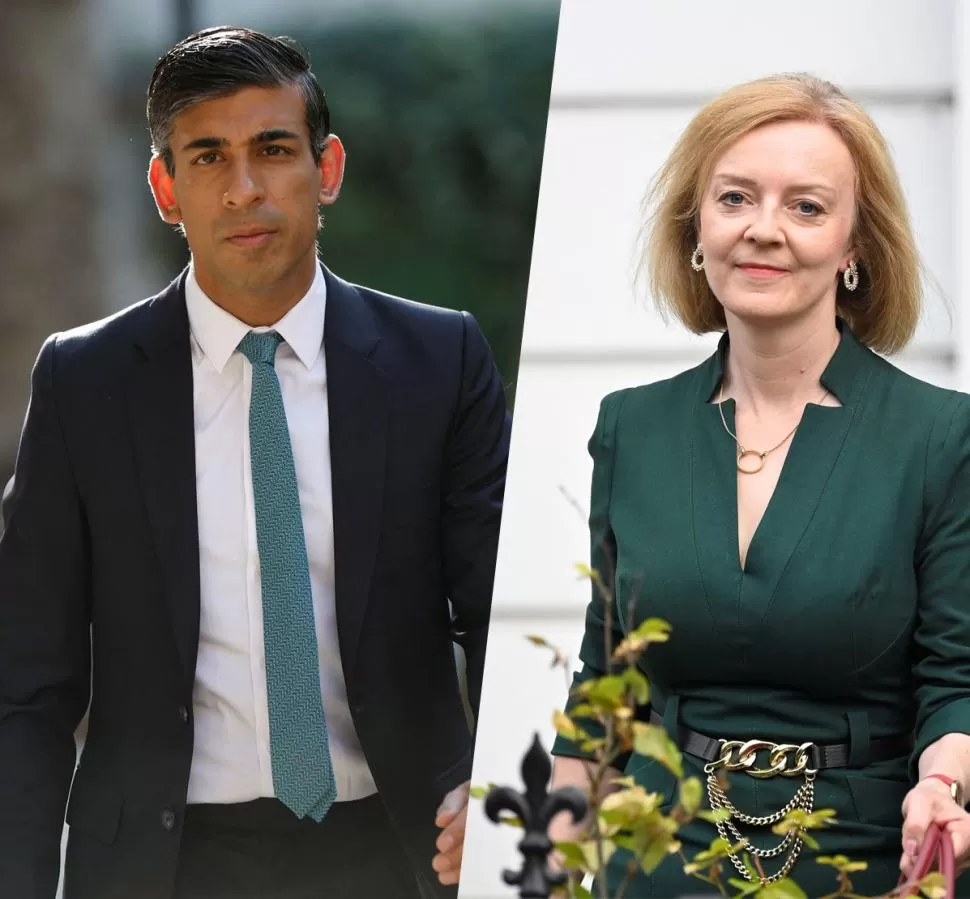 TORIES. Rishi Sunak y Liz Truss son los elegidos por los conservadores para correr hacia la silla de primer ministro.  reuters