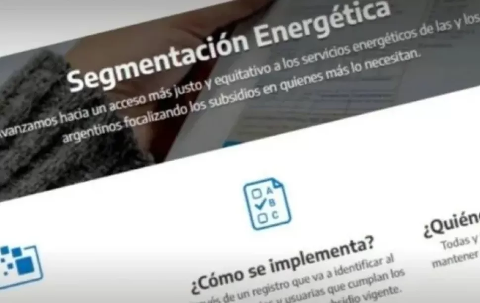 Segmentación de tarifas de luz y gas.