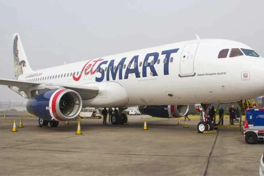 Avión de la aerolínea Jetsmart.