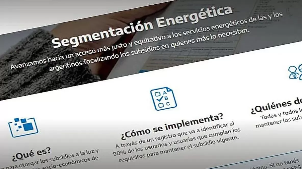 Subsidios de luz y gas: formulario RASE