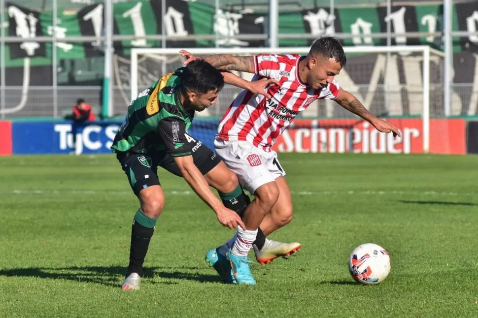 UN REVULSIVO. Andrada ingresó en el inicio del complemento y fue una pesadilla para la defensa sanjuanina. Generó desequilibrio y participó de los dos goles. 