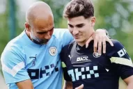 Guardiola quedó enamorado del juego de Julián Álvarez