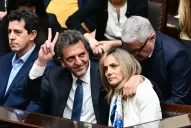 El cómico momento que protagonizó Massa durante su renuncia en Diputados