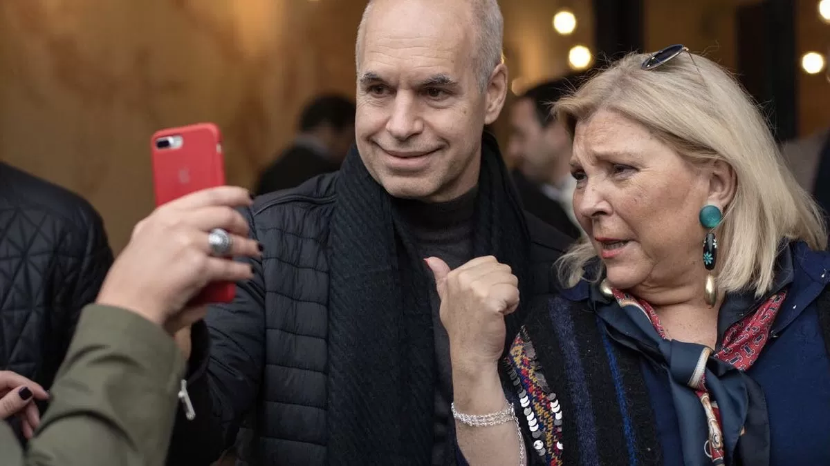 OPOSITORES. Larreta y Carrió, referentes de Juntos por el Cambio. 