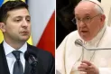 Volodimir Zelensky diálogo con el Papa sobre la guerra en Ucrania