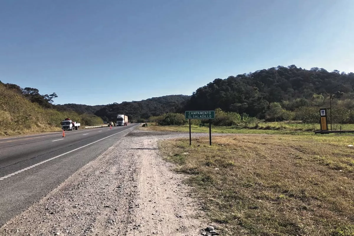 EN EL SALADILLO. El sector de la ruta 9 donde ocurrió el hecho.