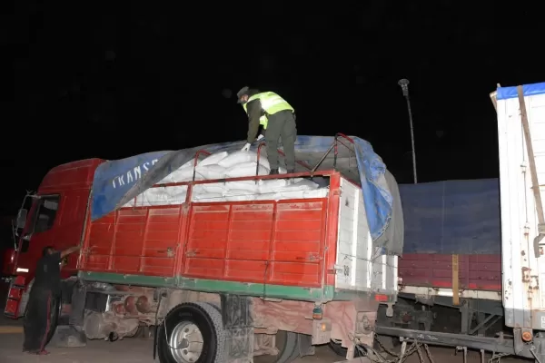 Secuestraron tres camiones con 70 toneladas de soja y nueve de herbicidas