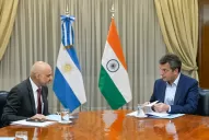 En busca de más exportaciones e inversiones, Massa recibió al embajador de la India