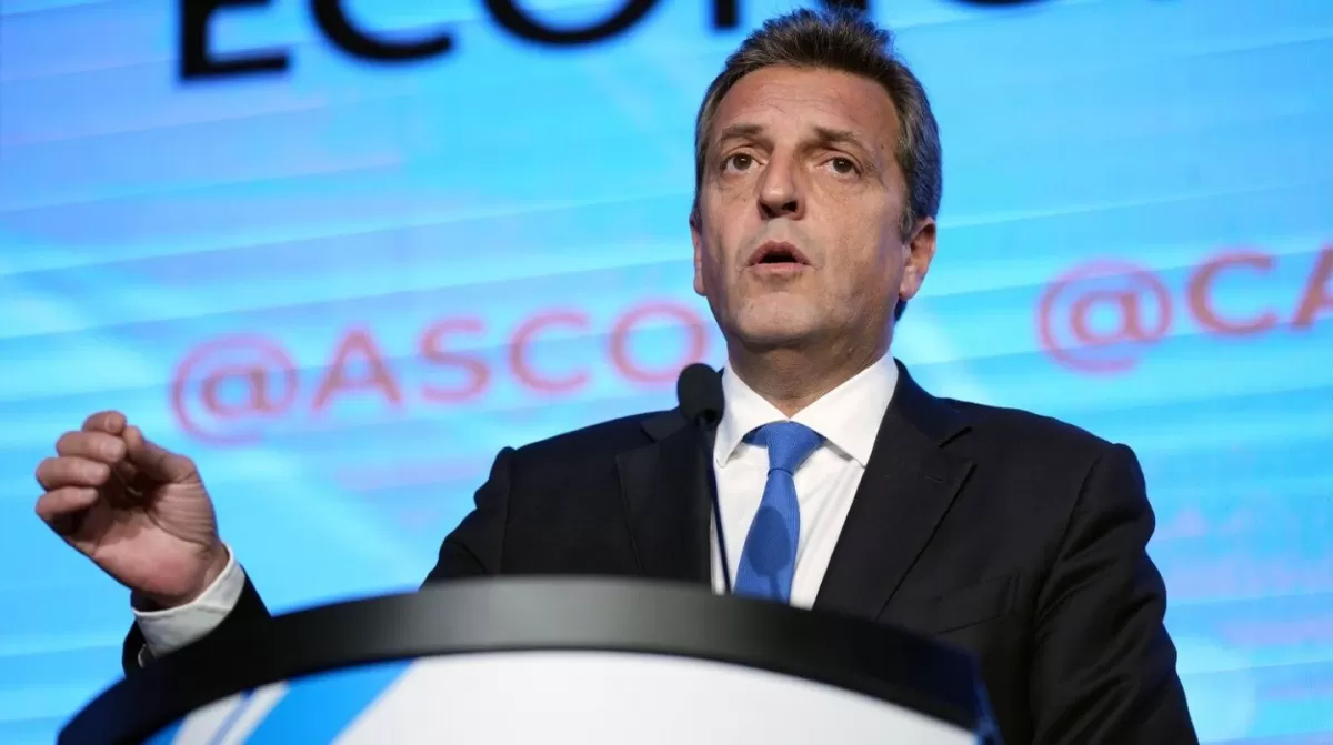 Massa en el Consejo de las Américas. Foto NA