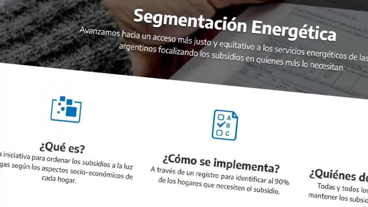 Segmentación de tarifas: todavía es posible anotarse para mantener los subsidios de luz y gas